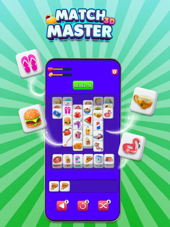 Capturas de tela do Match Master 3D Tap Tiles Game iPad 
