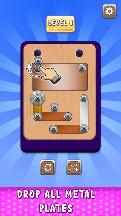 ภาพหน้าจอของ Screw Pin Puzzle: Nuts & Bolts