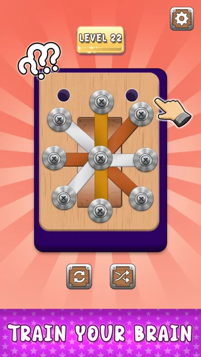 ภาพหน้าจอของ Screw Pin Puzzle: Nuts & Bolts