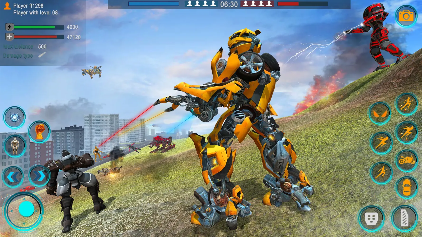 Ảnh chụp màn hình của War Robots Car Transformation