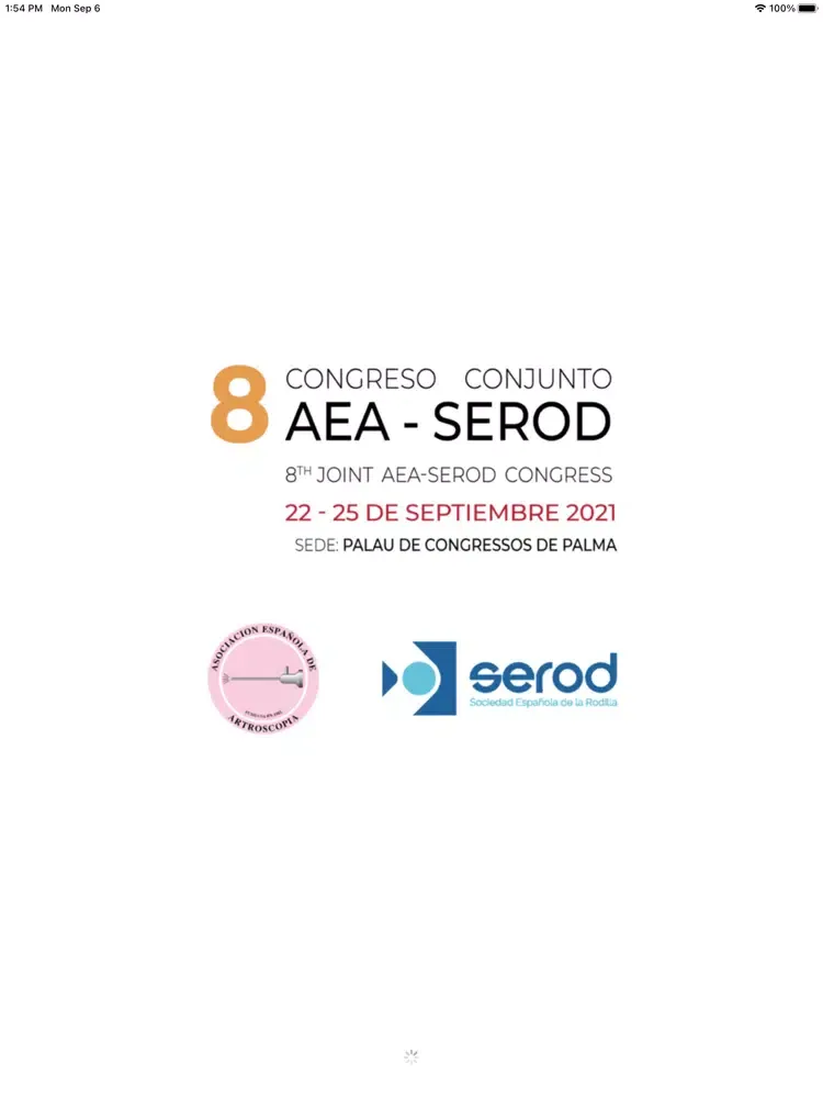 Capturas de tela do 8 Congreso AEA-SEROD iPad 