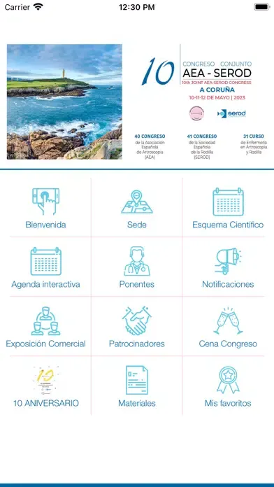 Capturas de tela do AEA - SEROD 2023