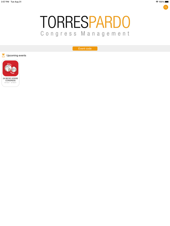 Torres Pardo Events iPad  سکرین شاٹس