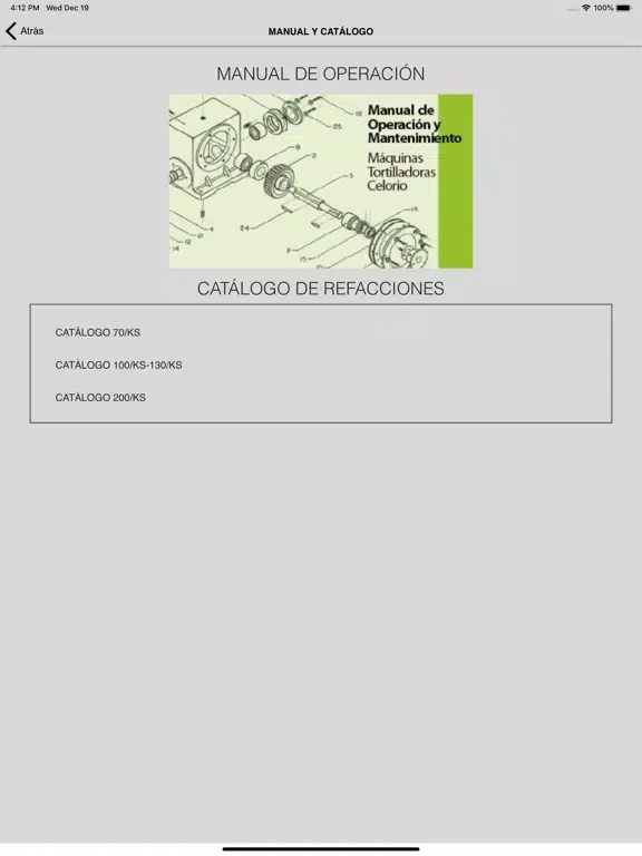 Tortilladoras Celorio iPad  Ekran Görüntüleri