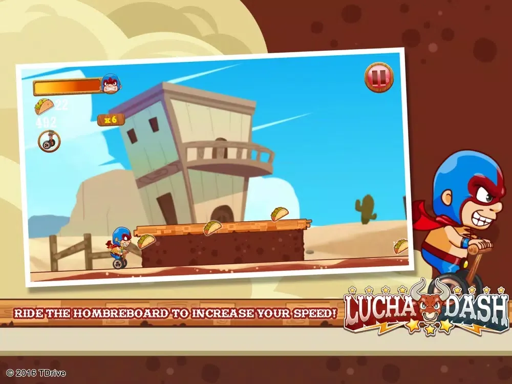 Ảnh chụp màn hình của Lucha Dash iPad 