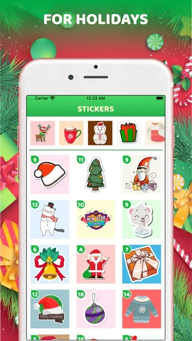 تصاویر Christmas Stickers Emoji 2022