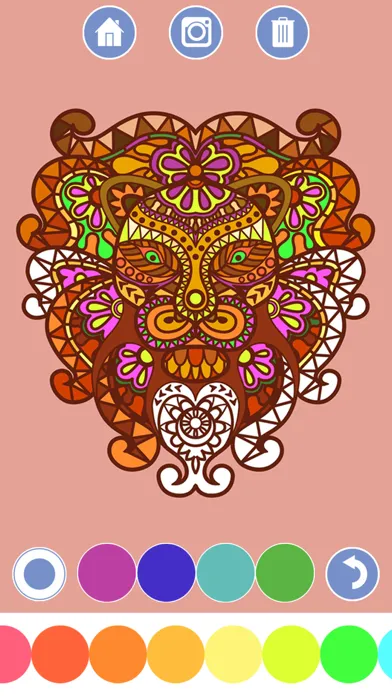 Captures d'écran de My Coloring Book - Mandala, Tribal, animals and classic ornaments