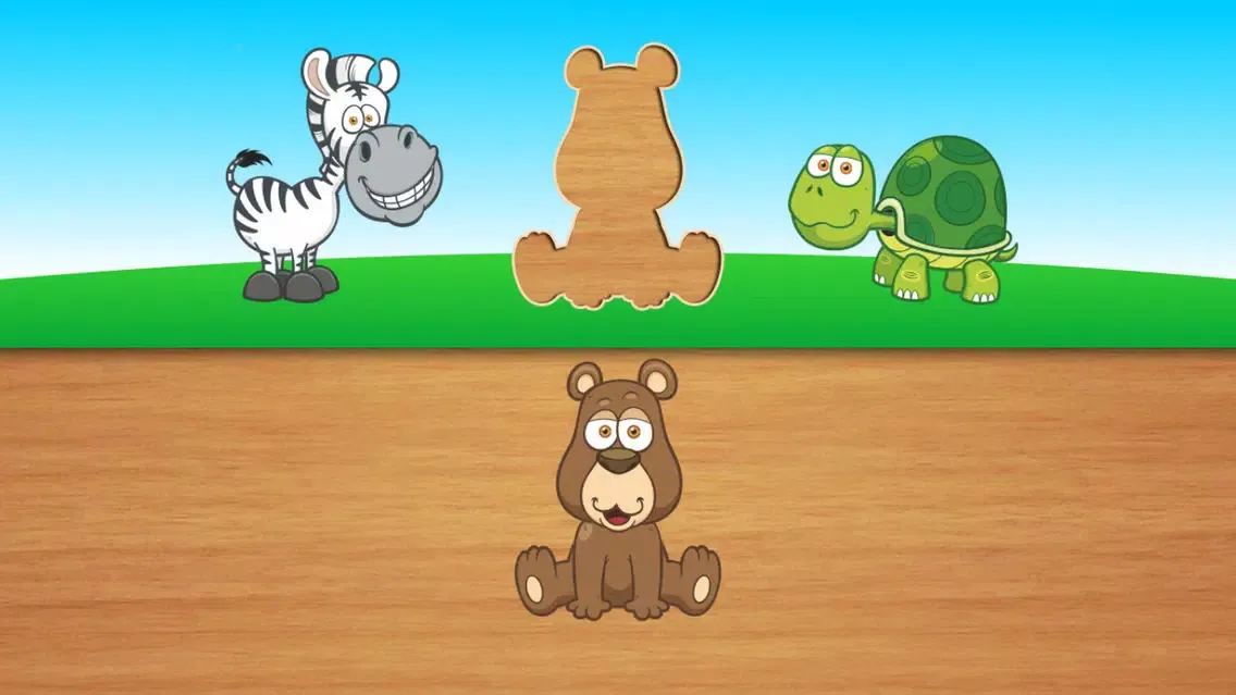 Tangkapan skrin Cute puzzles for kids - toddlers educational games and children's preschool learning +