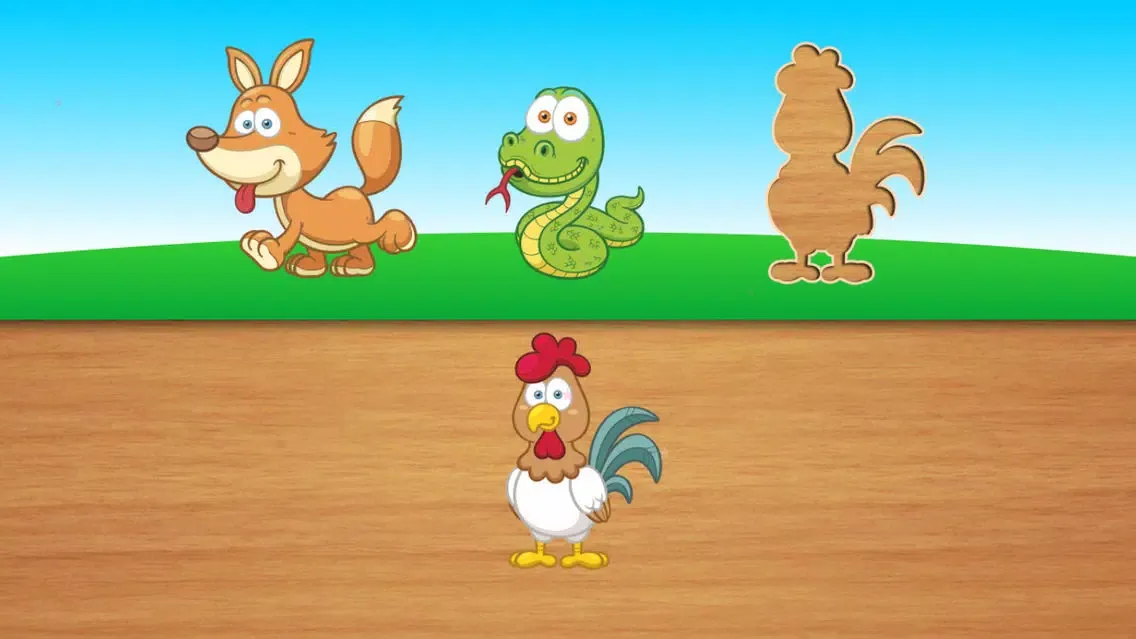 Tangkapan skrin Cute puzzles for kids - toddlers educational games and children's preschool learning +
