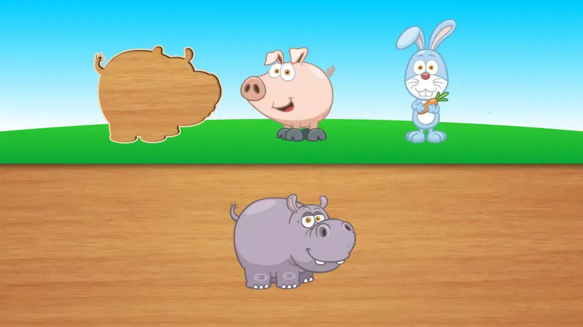Tangkapan skrin Cute puzzles for kids - toddlers educational games and children's preschool learning +
