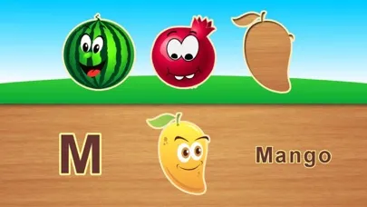 Tangkapan skrin Fruits alphabet for kids - children's preschool learning and toddlers educational game
