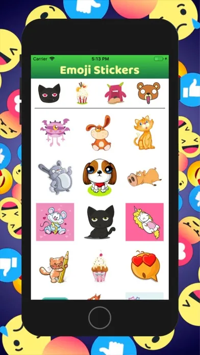 Скриншоты Emoji Face Stickers