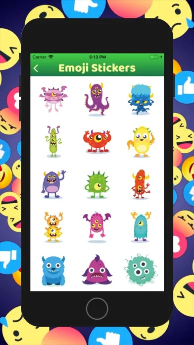 Скриншоты Emoji Face Stickers