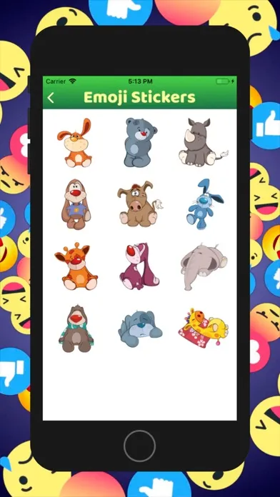 Скриншоты Emoji Face Stickers