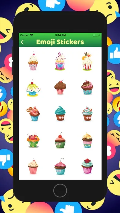 Скриншоты Emoji Face Stickers