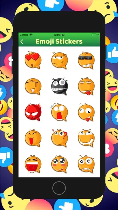 Скриншоты Emoji Face Stickers