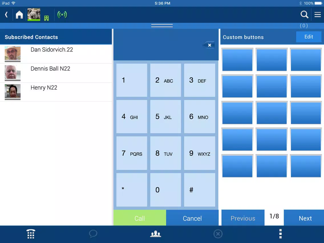 Capturas de pantalla de UCEdge iPad 