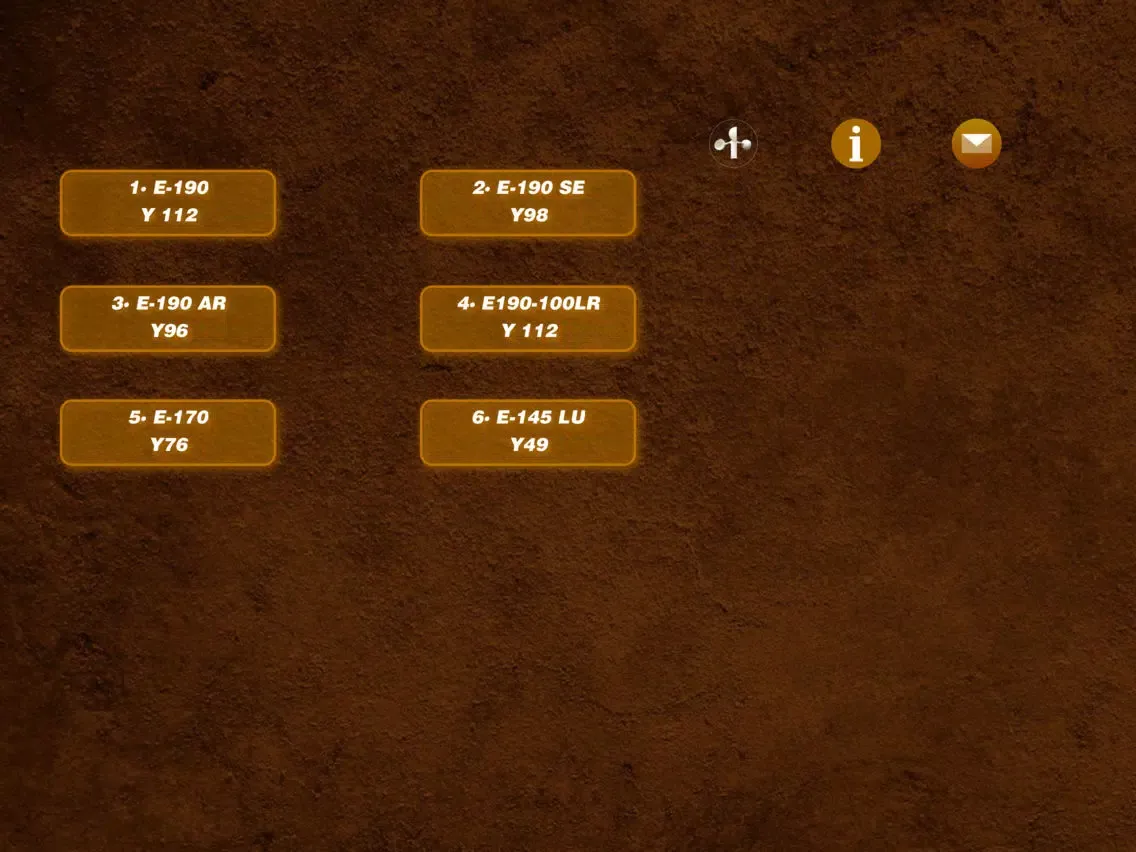 Zrzuty ekranu Embraer EMB iPad 