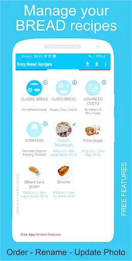 ภาพหน้าจอของ HOME Bread Recipe