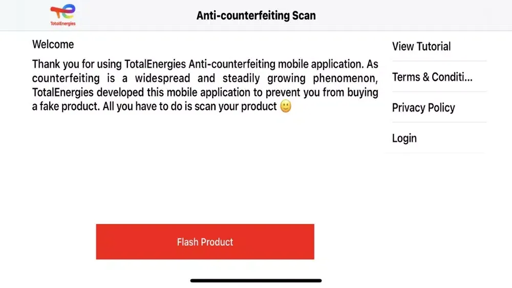 Screenshot di Scan TotalEnergies