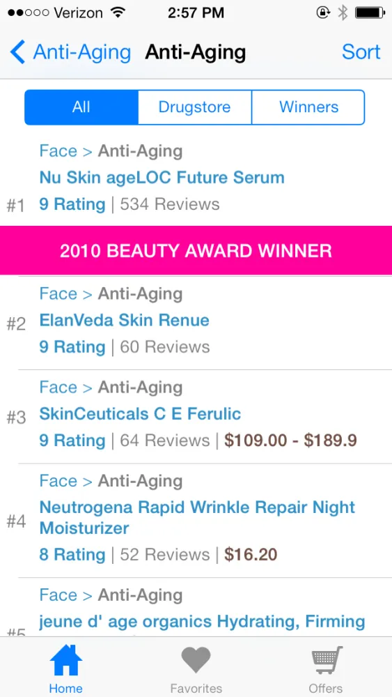 Beauty Product Reviews by TotalBeauty.com स्क्रीनशॉट