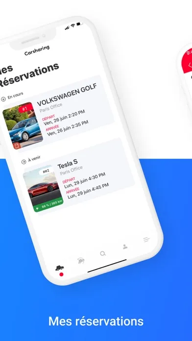 Mobility carsharing Screenshots
