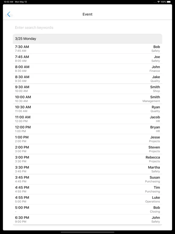 TFS Connect Mobile iPad  Screenshots