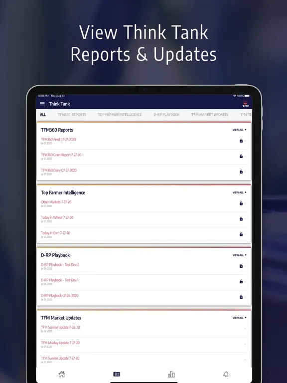 TFM Mobile iPad  سکرین شاٹس