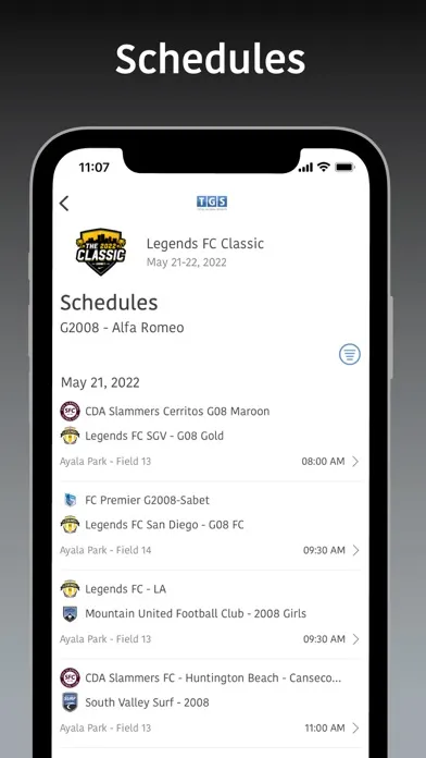 ภาพหน้าจอของ Legends FC Tournaments