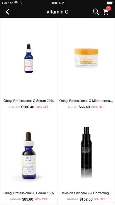 Ảnh chụp màn hình của Totality Skincare