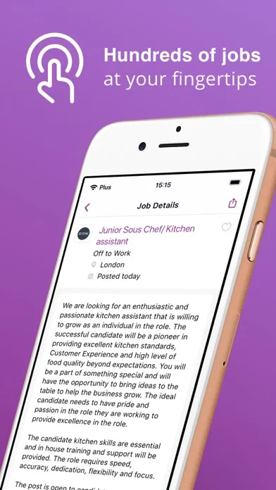 Capturas de tela do Caterer Job Search