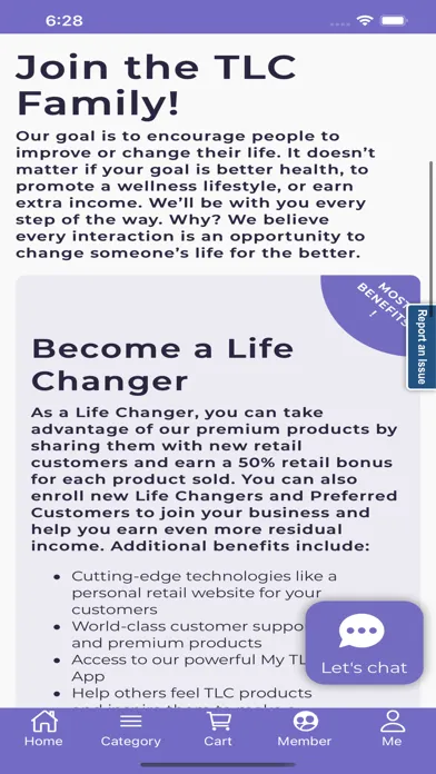 Capturas de tela do Total Life Changes