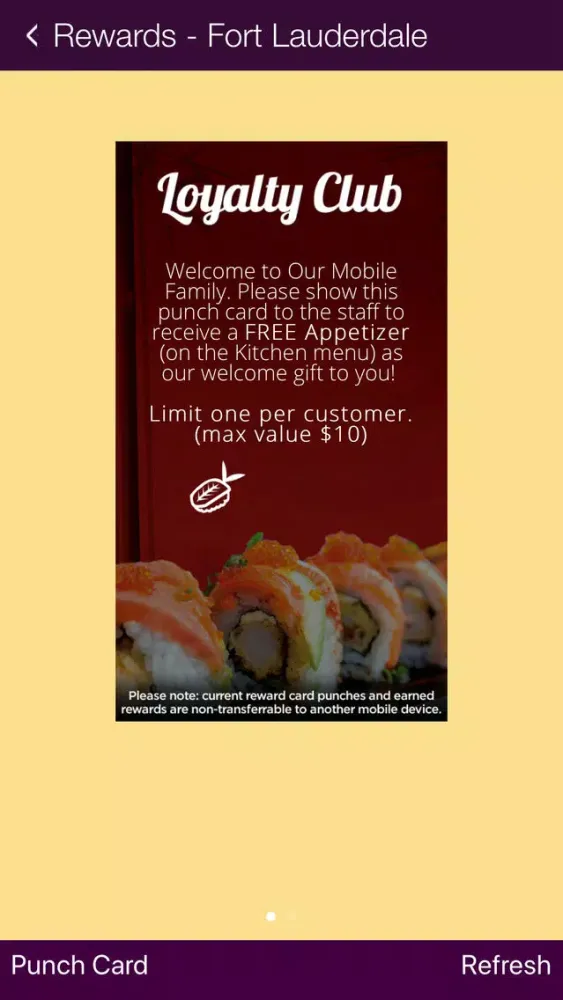 Capturas de tela do 17th Street Thai Sushi