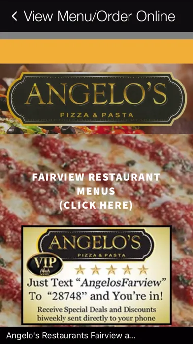 Angelo’s Pizza & Pasta應用截圖