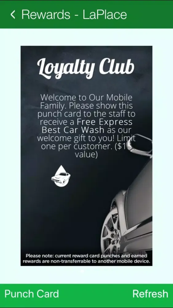 Tangkapan skrin Express Clean Car Wash