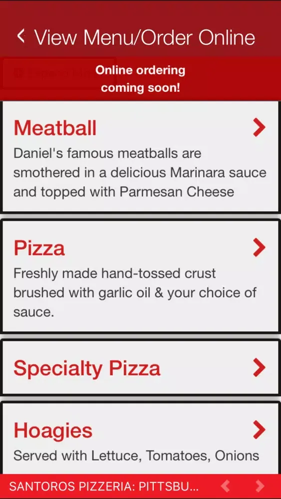 Santoro's Pizzeria Italiana Screenshots