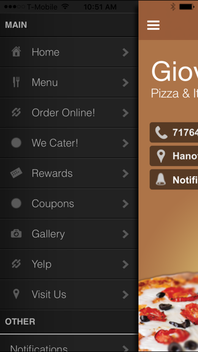 Giovanni's Pizza & Restaurant应用截图