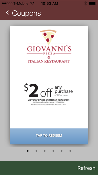 Giovanni's Pizza & Restaurant应用截图