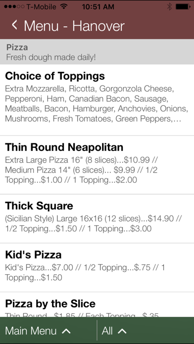 Giovanni's Pizza & Restaurant应用截图