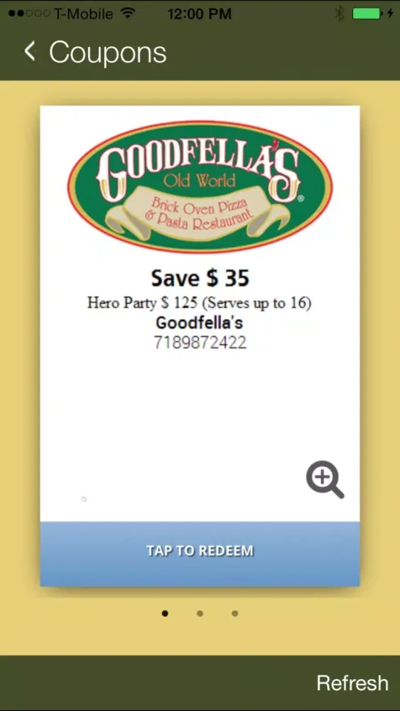 ภาพหน้าจอของ The Original Goodfella's Pizza