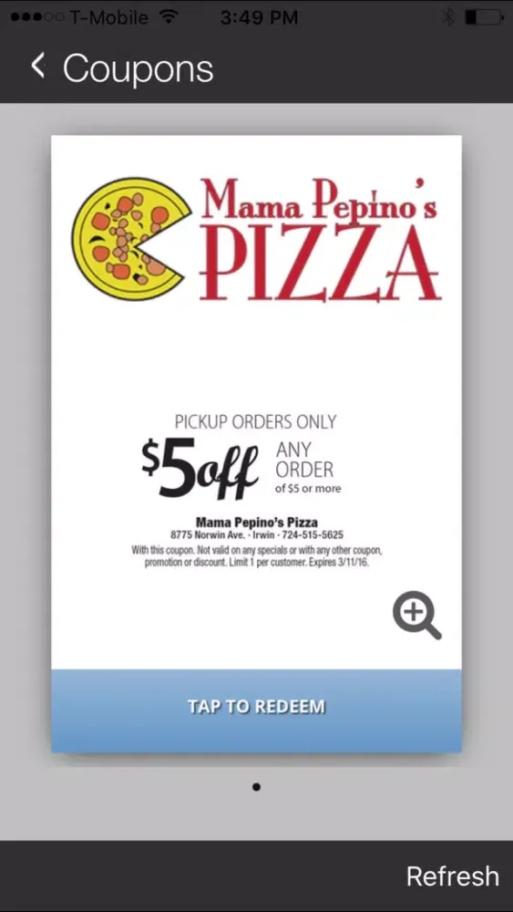Скриншоты Mama Pepino’s Pizza Irwin