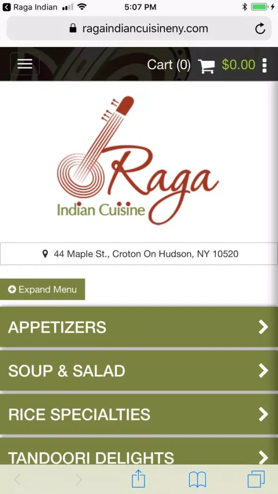 Capturas de pantalla de Raga Indian Cuisine