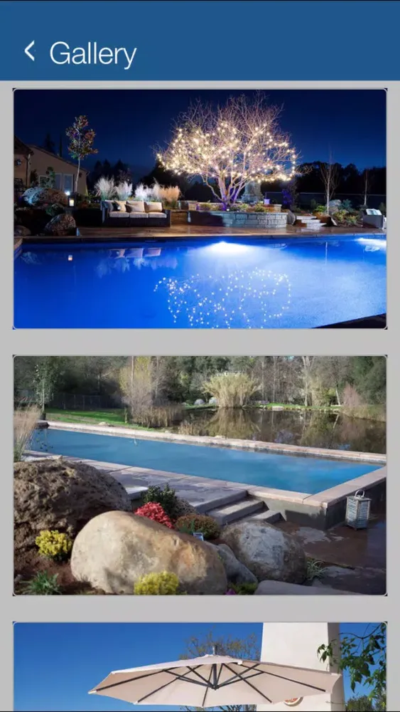 Capturas de tela do Skovish Pools & Spas