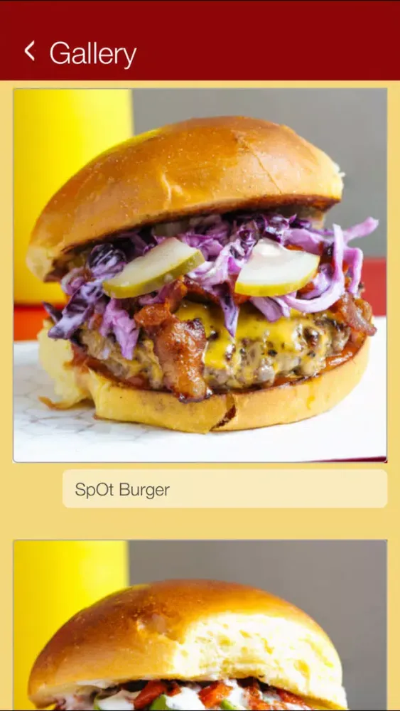 SpOt Gourmet Burgers應用截圖