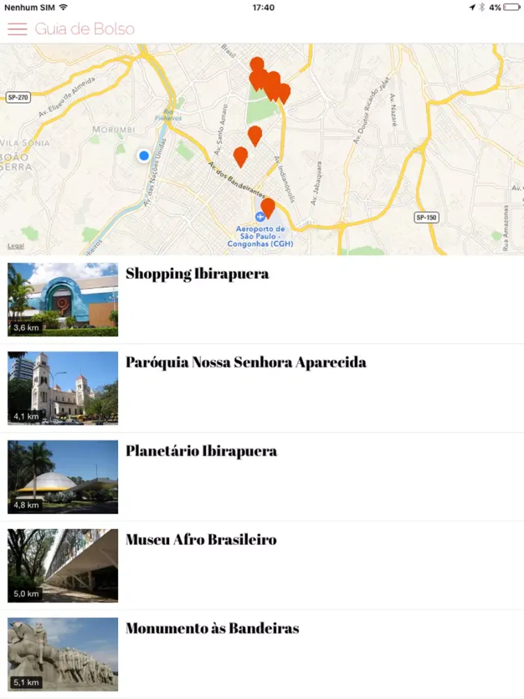 Guia de Bolso SP Bairros iPad  Screenshots