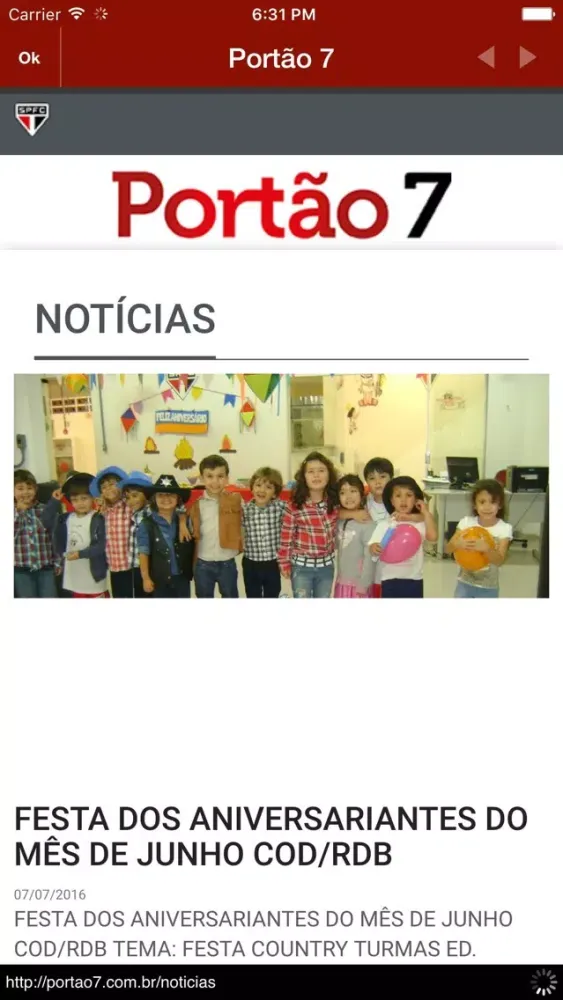 Zrzuty ekranu Portão 7 – São Paulo Futebol Clube