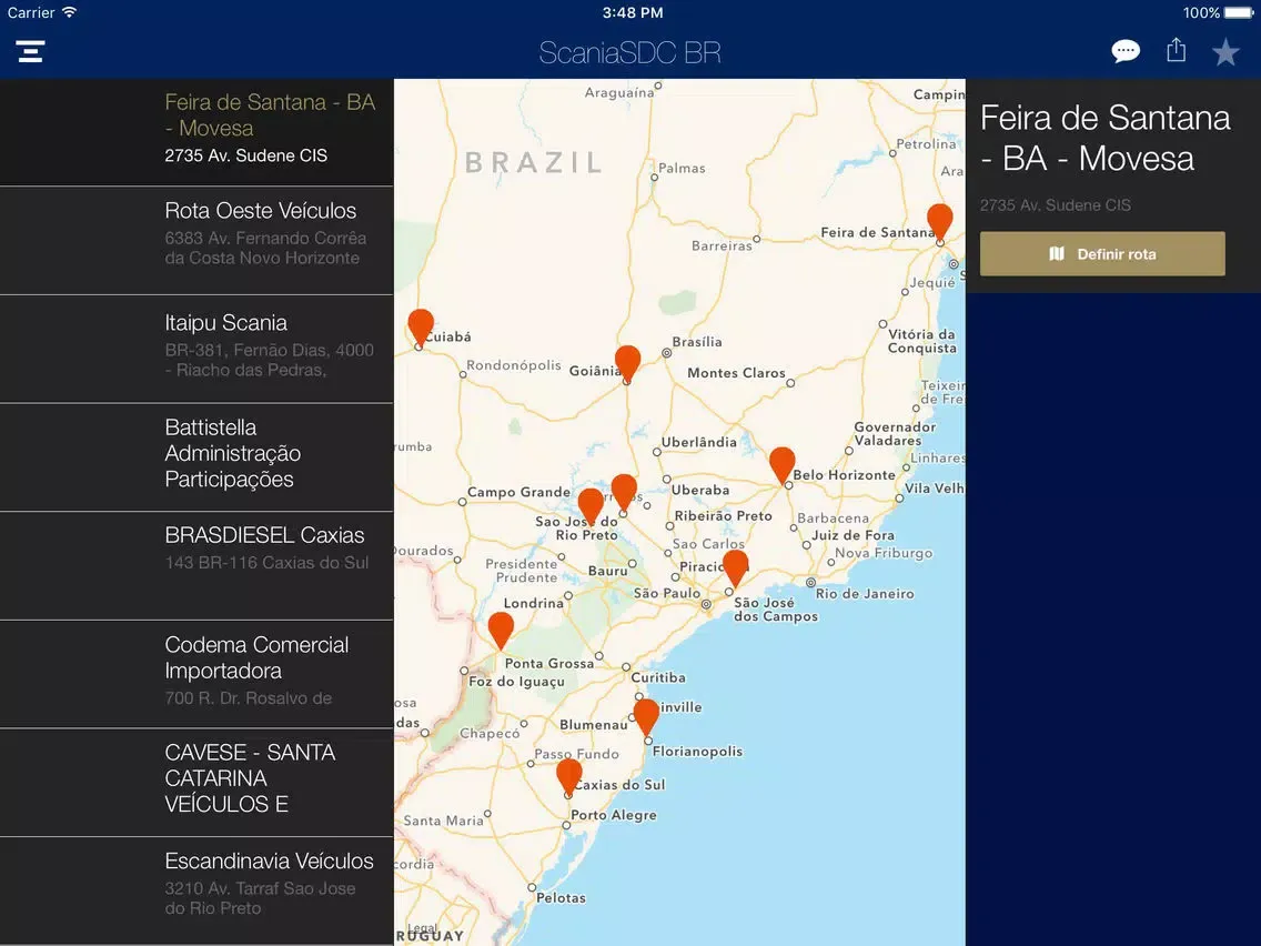 Capturas de tela do Scania Driver Competitions - Brasil iPad 