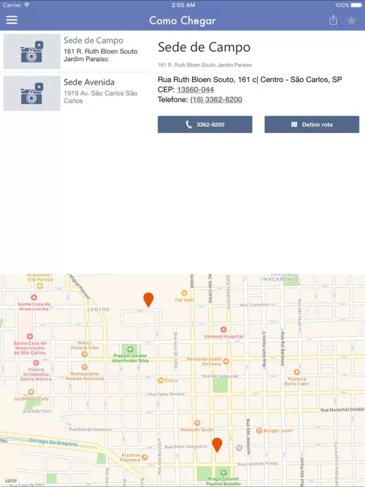 São Carlos Clube iPad 應用截圖