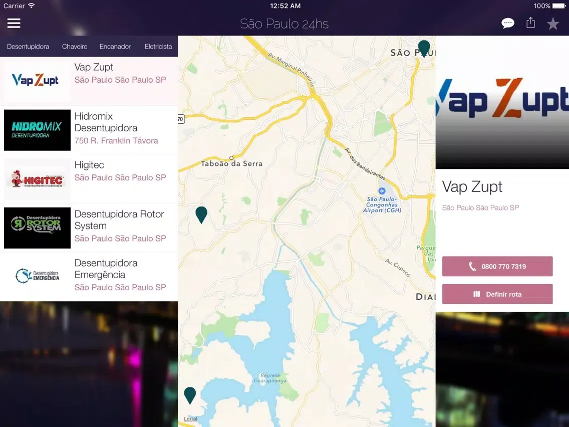Zrzuty ekranu São Paulo 24hs iPad 