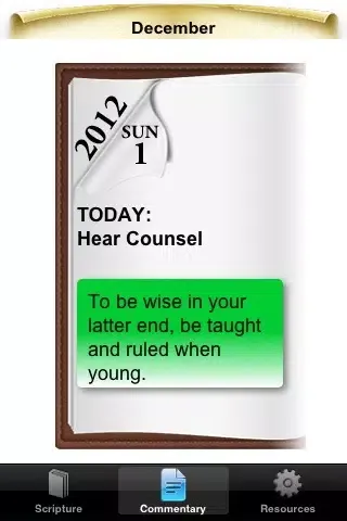 Chapter & Verse: Proverbs - Scripture of the Day Screenshots